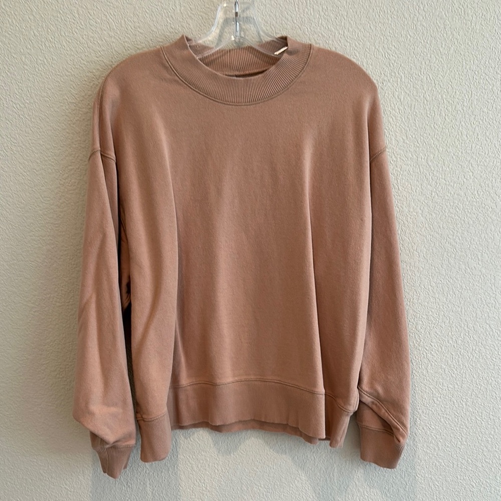 Uniqlo Tan oversized sweatshirt